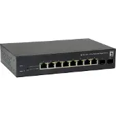 LevelOne GEP-1051, Hallittu, L2/L3/L4, Gigabit Ethernet (10/100/1000), Power over Ethernet -tuki, Telineasennus