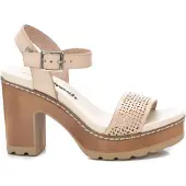 Refresh for woman. 17077703-HIELO Sandals 170777 beige (39), 8 to 10 cm, Buckle, Casual