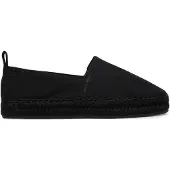 Calvin Klein Oblique Espadrille Canvas - Black - 40