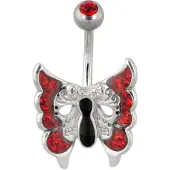 Wildcat Butterfly Keyhole - 8,0 mm, Rdeča