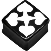 Wildcat White Spades Square - 16,0 mm