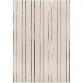 Ferm Living Twill päiväpeite Off-white-black, 180x260 cm