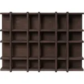 Ferm Living Tilem Seinähylly 6x4 - Seinähyllyt Mdf Dark Oak - 1104272893