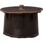 Ferm Living Marnen Säilytyspurkki - Koristelutarvikkeet Kivitavara Carob Brown - 1104272786