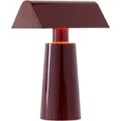 &tradition Caret MF1 ladattava pöytävalaisin, dark burgundy