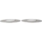 Ferm Living Sonae lautanen 2-pack Harmaa-valkoinen, Ø28 cm