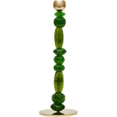 Pols Potten - Beads kynttilänjalka S 34 cm tummanvihreä