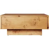 Ferm Living Burl Sohvapöytä Säilytyksellä 70x70 Cm Luonnollinen Pahkapuu - Sohvapöydät Burl Veneer Natural - 1104272410
