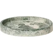 Ferm Living Mist koristealusta Ø20 cm Emerald-off-white