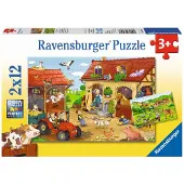 Ravensburger Palapeli Maatilan Työt 2x12