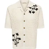 Only & Sons Onstegan Life Rlx Ss Shirt Knit - Black - L