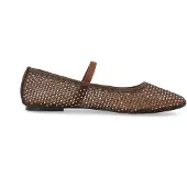 Bianco Bialilja Mesh Ballerina - Brown - 40