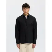Selected Slmregclay Linenblend Ls Shirt Cla Noos - Black - L