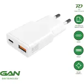 4smarts PDPlug Duos Slim, Sisätila, AC, 12 V, Valkoinen (541125)