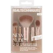 Real Techniques New Nudes On The Glow Mini Brush Kit sivellinsetti matkoille 6 kpl