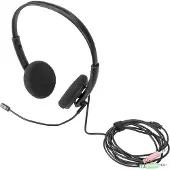 Digitus DA-12202, Langallinen, Toimisto/puhelukeskus, 20 - 20000 Hz, Kuulokkeet, Musta
