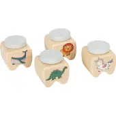 Small Foot - Wooden Baby Tooth Boxes - 4 pcs.
