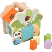 Small Foot - Træformssorteringskasse Jungle Friends FSC