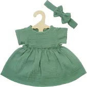 Heless Doll dress Green with Ruffles 28-35 cm