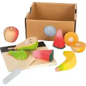 Small Foot Cuttable Fruit Set Fresh lelusetti puinen 3 y+ 11 kpl