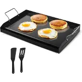 Vevor hiiliteräksinen paistolevy, 24x16 tuuman universaali litteä suorakaiteen muotoinen levy, kaasugrilli BBQ-grillille, Teppanyaki, kannettavat perhekeittiövälineet kahvalla, leirintäalueen takajuhl