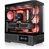 Thermaltake View 370 TG ARGB, Midi Tower, PC, Musta, ATX, EATX, mikro ATX, Mini-ITX, SPCC, Karkaistu lasi, Pelaaminen (CA-11N-00M1WN-00)