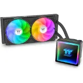 Thermaltake TH240 V3 ARGB, All-in-one-nesteenjäähdytin, 12 cm, 500 RPM, 2500 RPM, Musta (CL-W465-PL12SW-A)