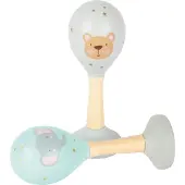 Small Foot - Wooden Baby Rattle Maracas Animal Set of 2