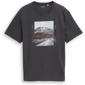 Tom Tailor Photoprint T-Shirt - Grey - XXL