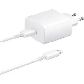 Samsung USB-C-pikalaturi kaapelilla EP-TA845EWE - 45W - Bulk - Valkoinen