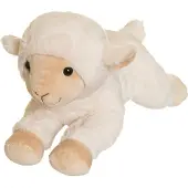 Teddykompaniet Teddy Farm, Lying Lamb - White - 30 cm