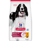 Hill's Pet Nutrition 2,5kg Adult 1–6 Medium kana koiran kuivaruoka