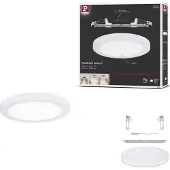 Paulmann Cover it -LED-paneeli anturilla, 22,5 cm, Valkoinen/opaali, Olohuone/ruokailutila, Synteettinen materiaali,