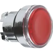 Schneider Electric ZB4BA48, Nappi, Kromi, Punainen, Metalli, IP66, IP67, IP69, IP69K, AC, 29 mm