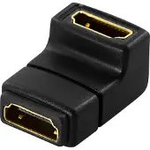 DeLOCK HDMI naaras – naaras -kulmasovitin, musta