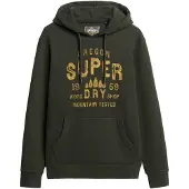 Superdry for man. M2014366A Green Work Shop hoodie (XXL), Casual, Cotton