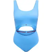 Tommy Hilfiger Cut Out One Piece - Blue - L