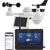 Vevor 7-in-1 Wi-Fi-sääasema 186 mm:n (7 tuuman) TFT-näytöllä ja langattomalla ulkoanturilla