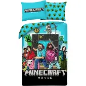 Halantex lasten mikrokuitupussilakanasetti Minecraft MNM-009BL, 140x200, 2-osainen