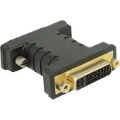 DeLOCK 63313, 1 x DVI 24+1, 1 x DVI 24+5, Musta