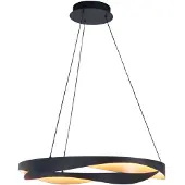 Highlight Led riippuvalaisin Ascoli, himmennettävä, Musta, Olohuone/ruokailutila, Metalli, Moderni