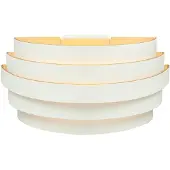 Highlight Seinävalaisin Scudo, himmennettävä, Valkoinen/opaali, Olohuone/ruokailutila, Alumiini
