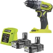 Ryobi Iskupora / ruuvinväännin R18PD2-215G; 18 V; 2x1,5 Ah