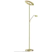 FISCHER&HONSEL GMBH Led uplight lattiavalaisin Dent, himmennettävä, Messinki/kulta, Olohuone/ruokailutila, Metalli, Moderni, lukulamppu