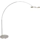 Steinhauer Kaari lattiavalaisin Ringlux, himmennettävä, Alumiini/harmaa/sinkki, Olohuone/ruokailutila, Metalli, Moderni