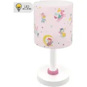 DALBER Pöytävalaisin Fairy Dreams, Lila/vaaleanpunainen, Lastenhuone, Synteettinen materiaali