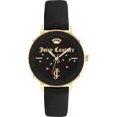 Juicy Couture Naisten kello - - JC1264GPBK - Nahka - Kvartsikello - 38mm