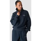 ICANIWILL Everyday 1/4 Zip Crewneck Print Midnight Blue