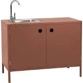 Brafab Kelia ulkokeittiön allaskaappi Zin red, 121x90x64