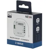 Nexa An-196 Z-Wave seinänsisäinen kytkin 2 kanavaa